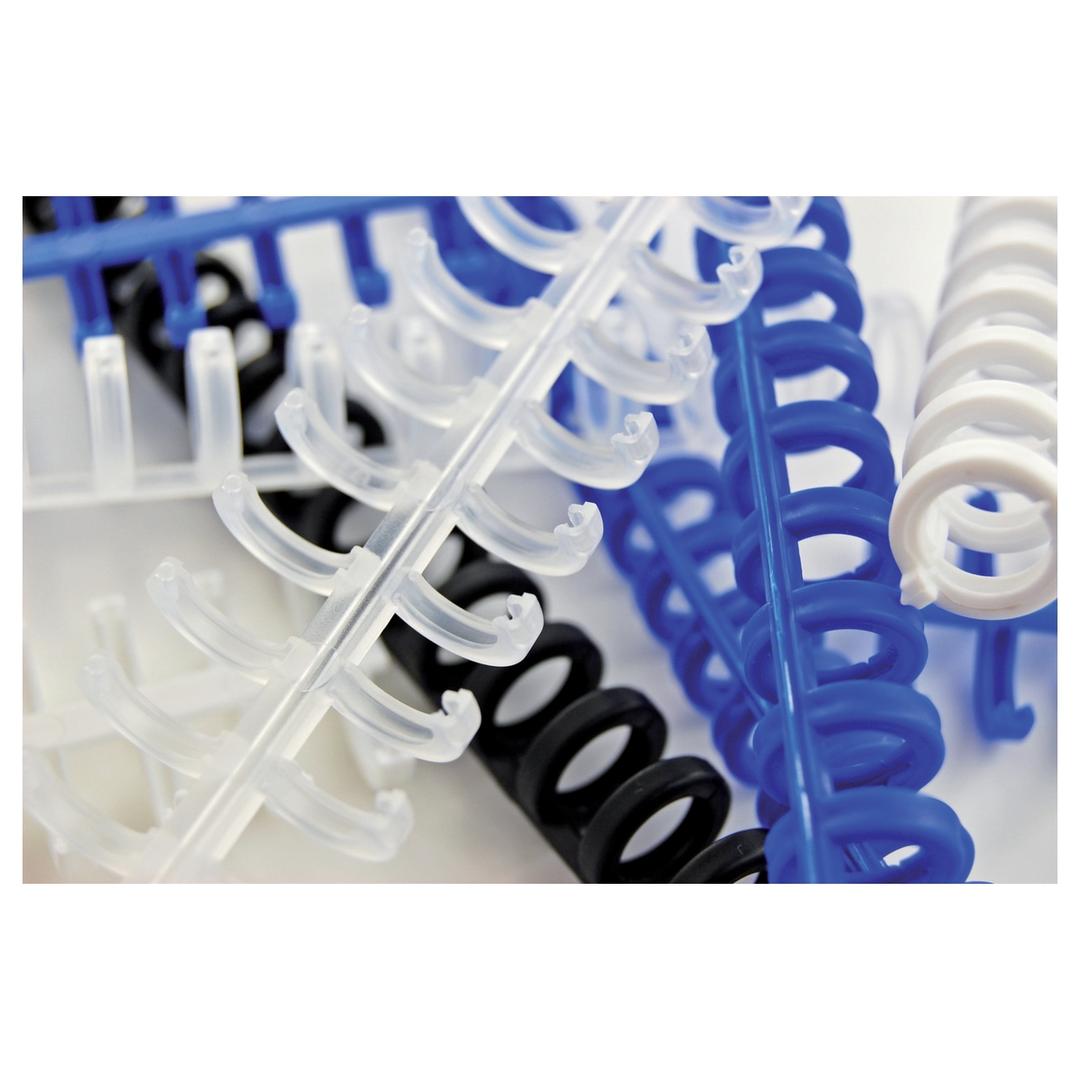 Peignes plastiques A4 rouvrables, pas 3:1, 12 mm 50 peignes reliure ClickBind blancs 12 mm GBC - Vue groupée
