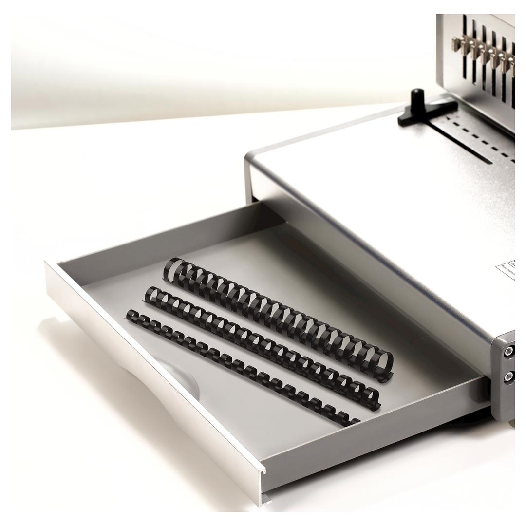 Perforelieur électrique anneaux plastiques pas US Orion-E 500 FELLOWES — Tiroir de rangement