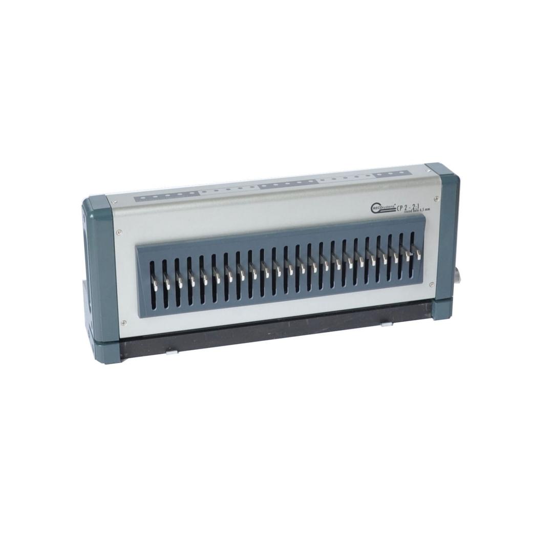 Perforeuse manuelle anneaux plastiques plastiques 21 boucles Pas Us, anneaux métalliques Pas 3:1 & Pas 2:1 et spirales coils Pas 4:1 CP1 RECOSYSTEMS - Bloc-outil de perforation interchangeable du perforateur RECOsystems Changer Punch 1