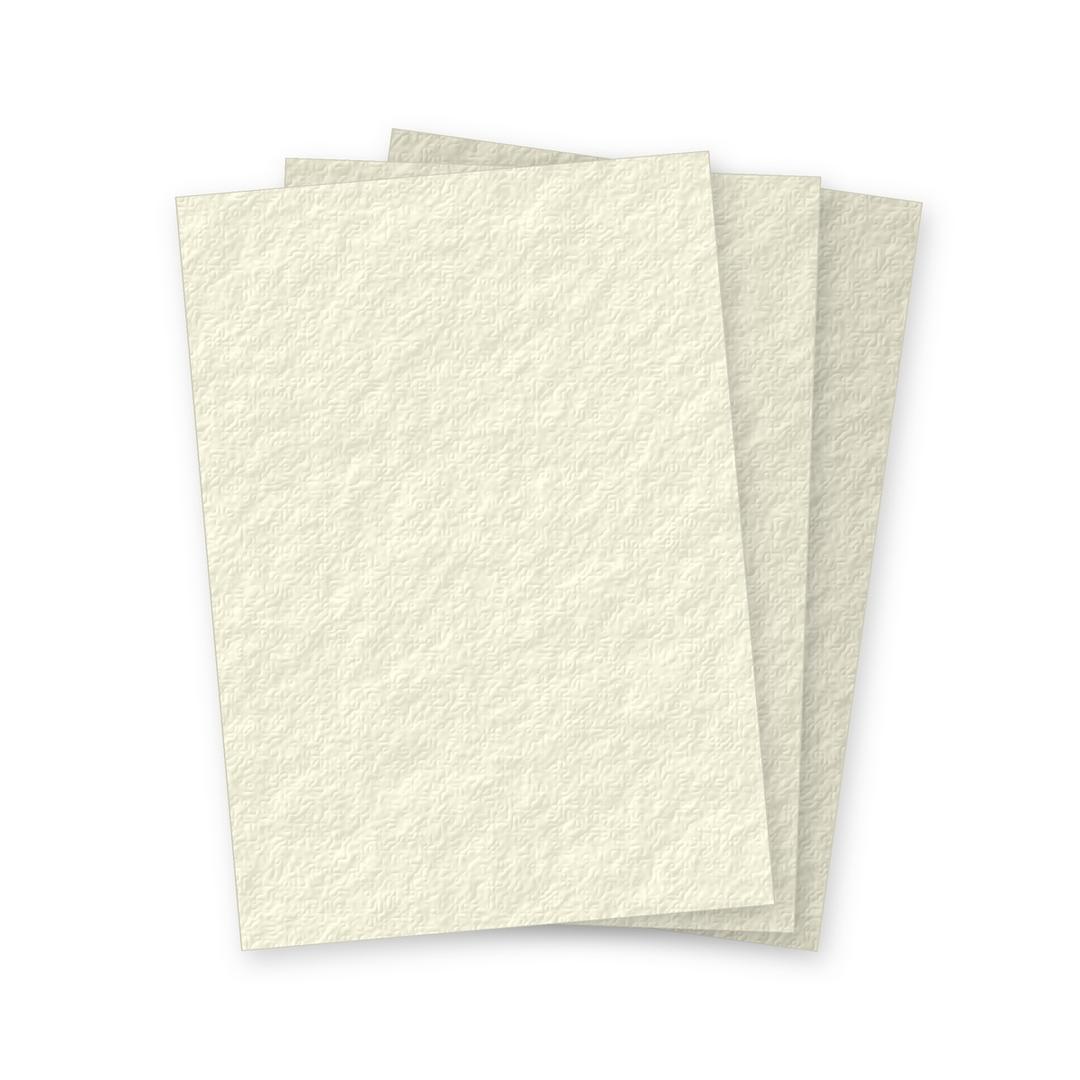 Couvertures cartonnées grain cuir 250gr ivoire A4 FALCON K - Trois couvertures cartonnées grain cuir ivoire Falcon K A4 250 g en éventail