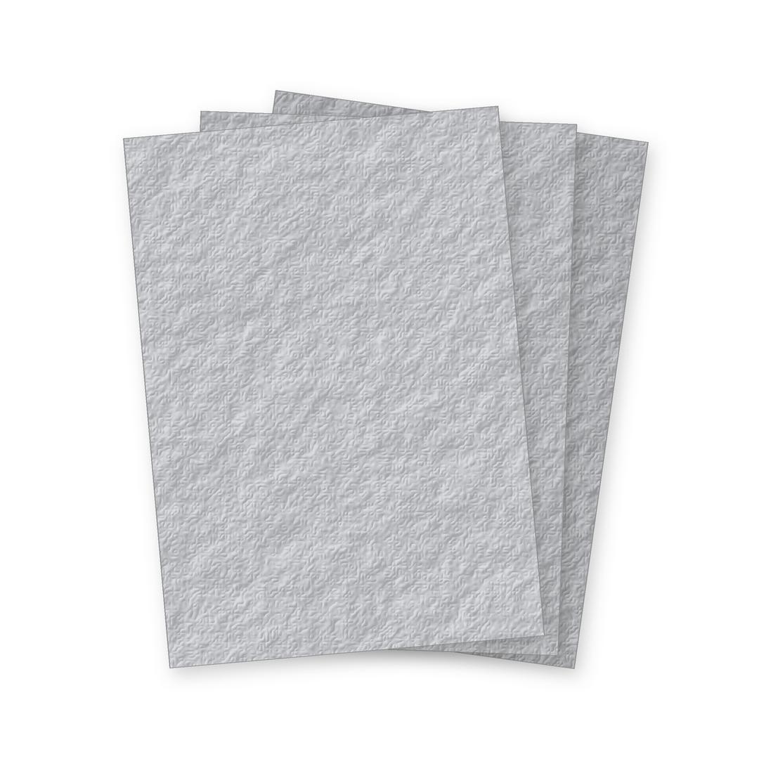 Couvertures cartonnées grain cuir 250 g/m² A4 gris FALCON K - Trois couvertures cartonnées grain cuir grises Falcon K A4 250 g en éventail