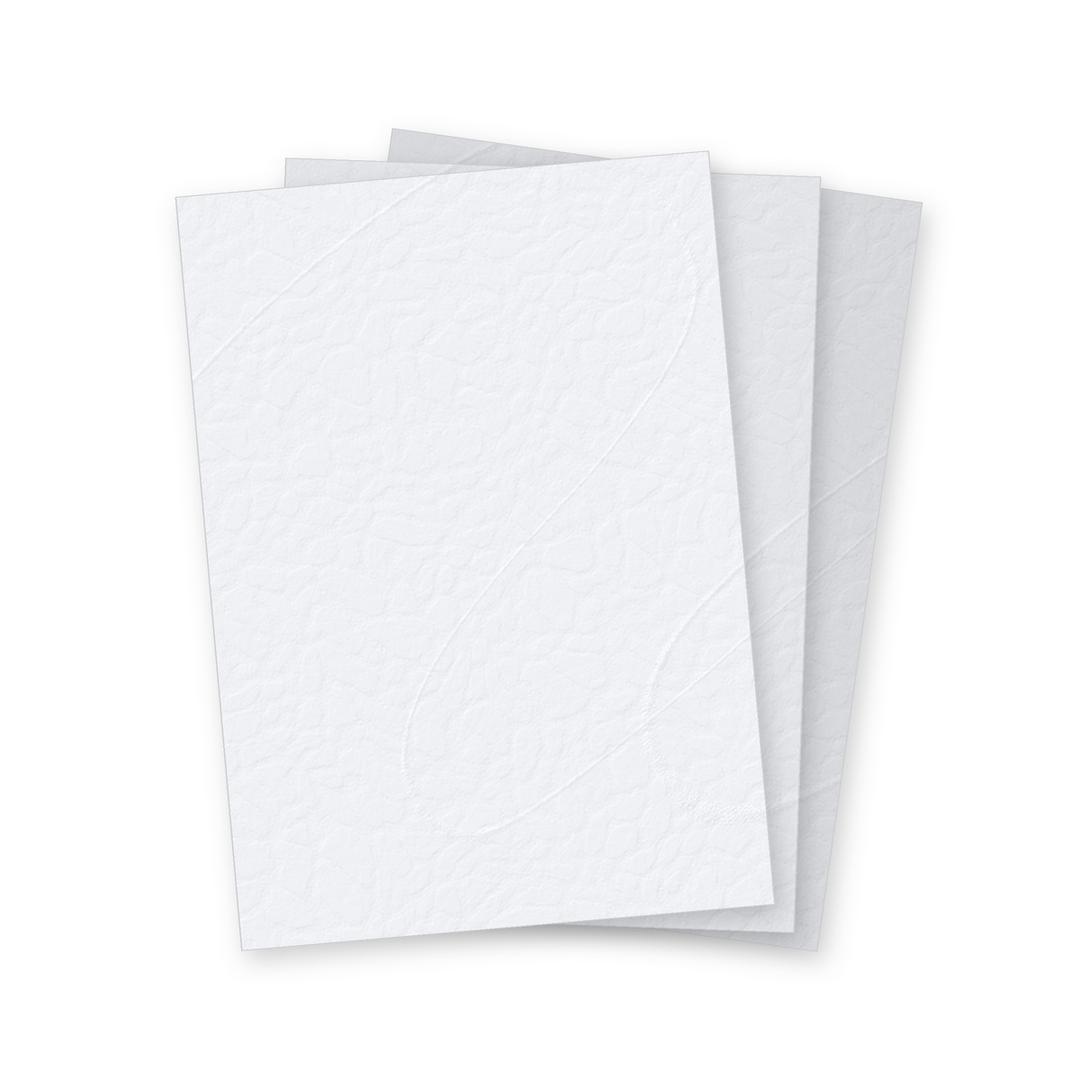 Couvertures cartonnées grain cuir 250 g/m² A3 blanc FALCON K - Couvertures cartonnées grain cuir Falcon K blanc A3, illustration