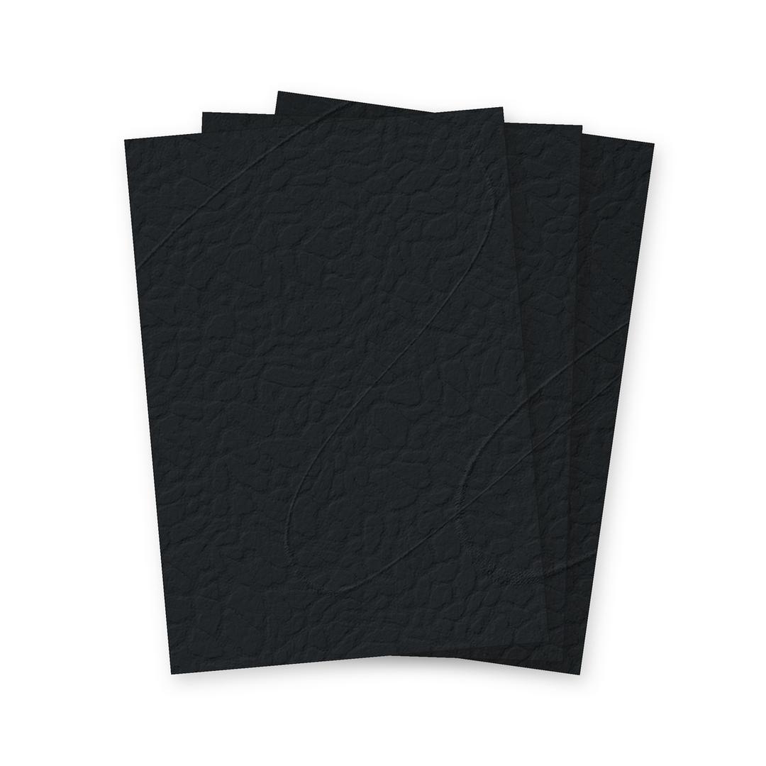 Couvertures cartonnées grain cuir 250gr noir A4 FALCON K - Couvertures cartonnées grain cuir Falcon K noir A4, illustration