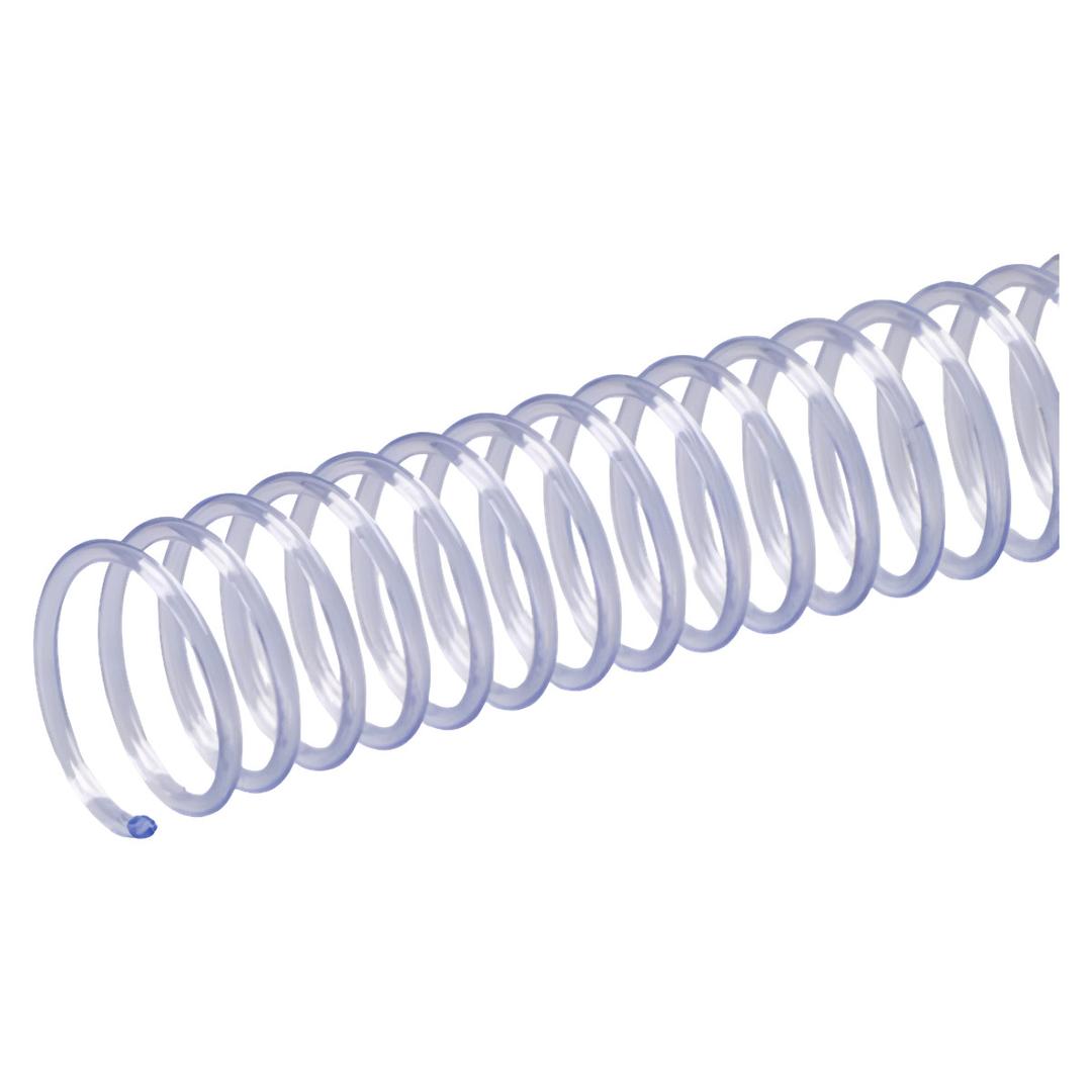 100 spirales coils A4 plastiques 46 boucles 8 mm Pas 4:1 transparentes