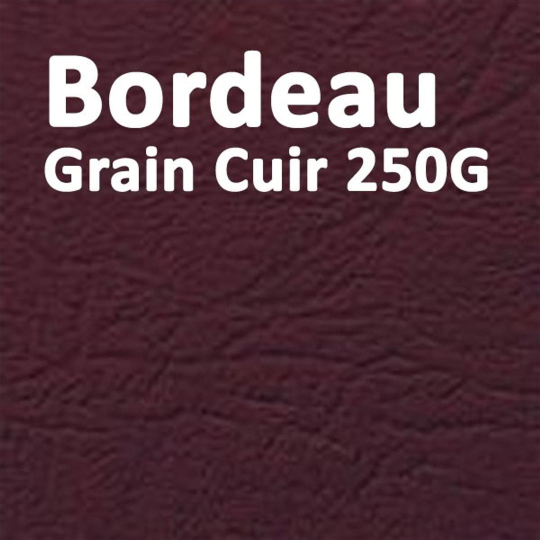 Couverture Grain Cuir bordeaux A4 250gsm — Couverture carton grain cuir bordeaux 250 g/m², format A4 — paquet de 100 feuilles