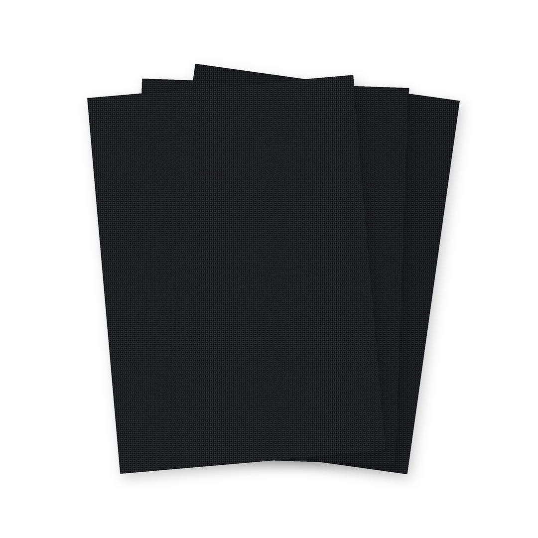 Couvertures cartonnées linen noir Falcon K A4, trois feuilles en éventail, illustration