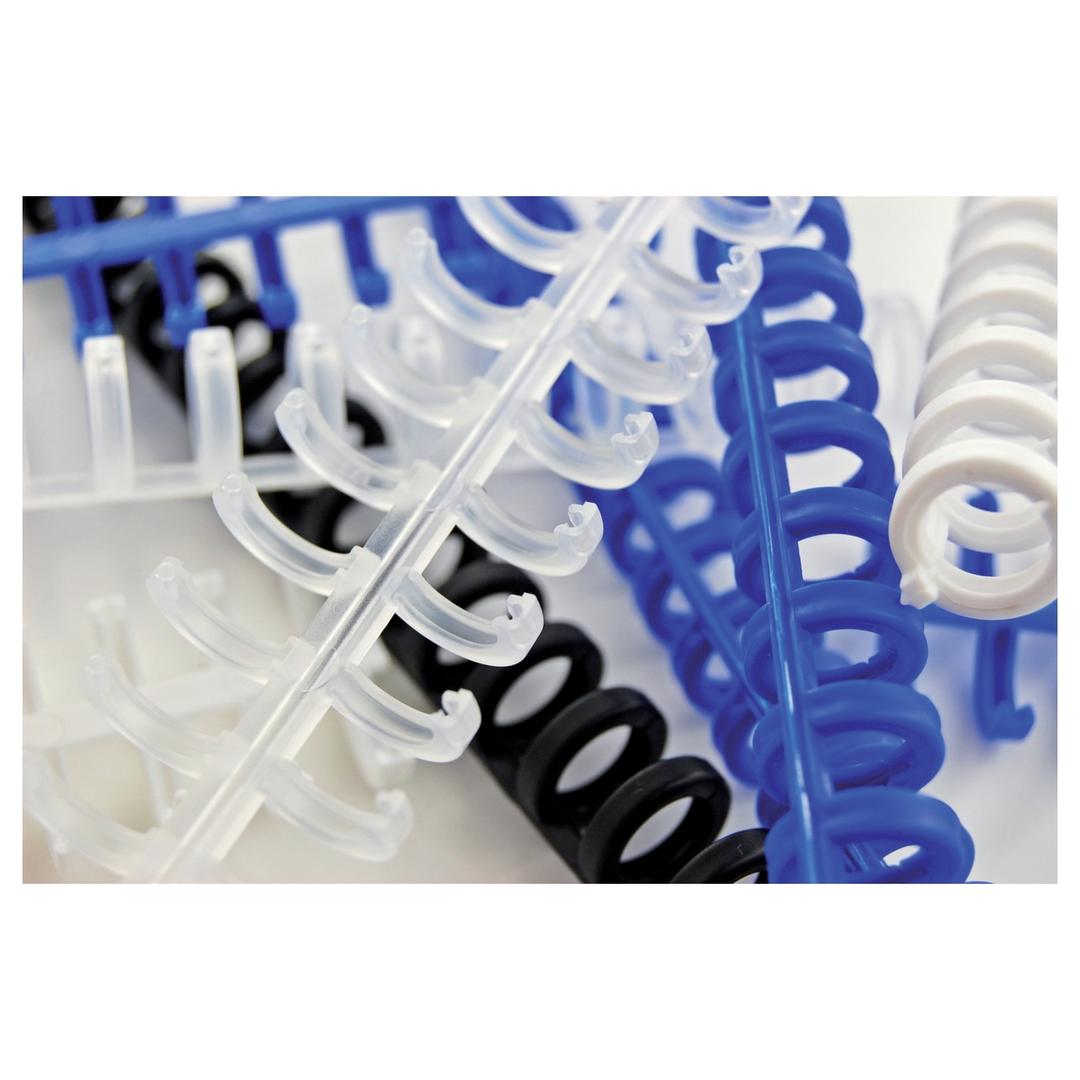 Peignes plastiques A4 rouvrables, pas 3:1, 16 mm 50 peignes reliure ClickBind blancs 16 mm GBC - Vue groupée bis