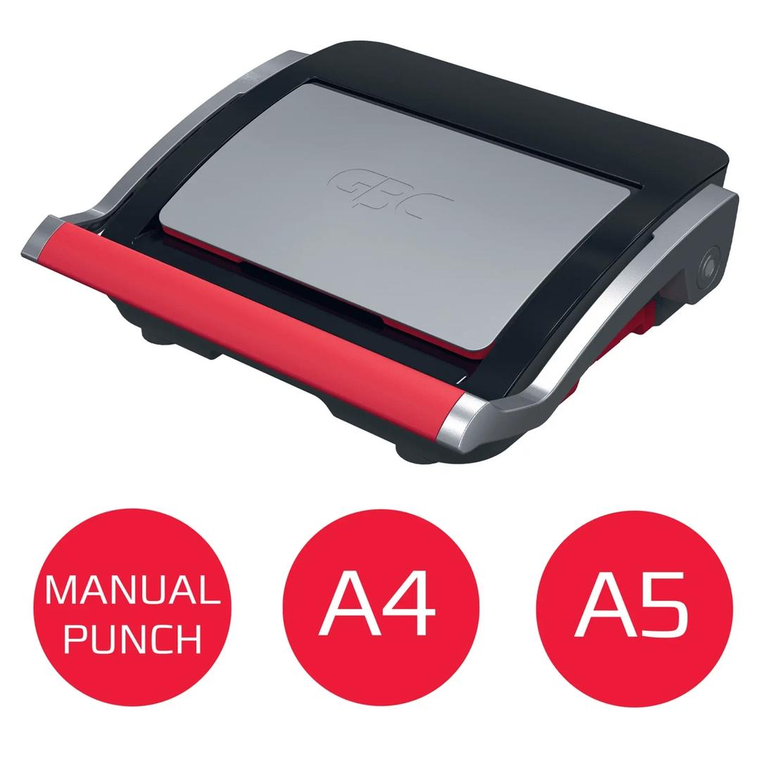 Perforelieur manuel anneaux plastiques pas US CombBind CB25 GBC — Fermée, compatible formats a4 et a5