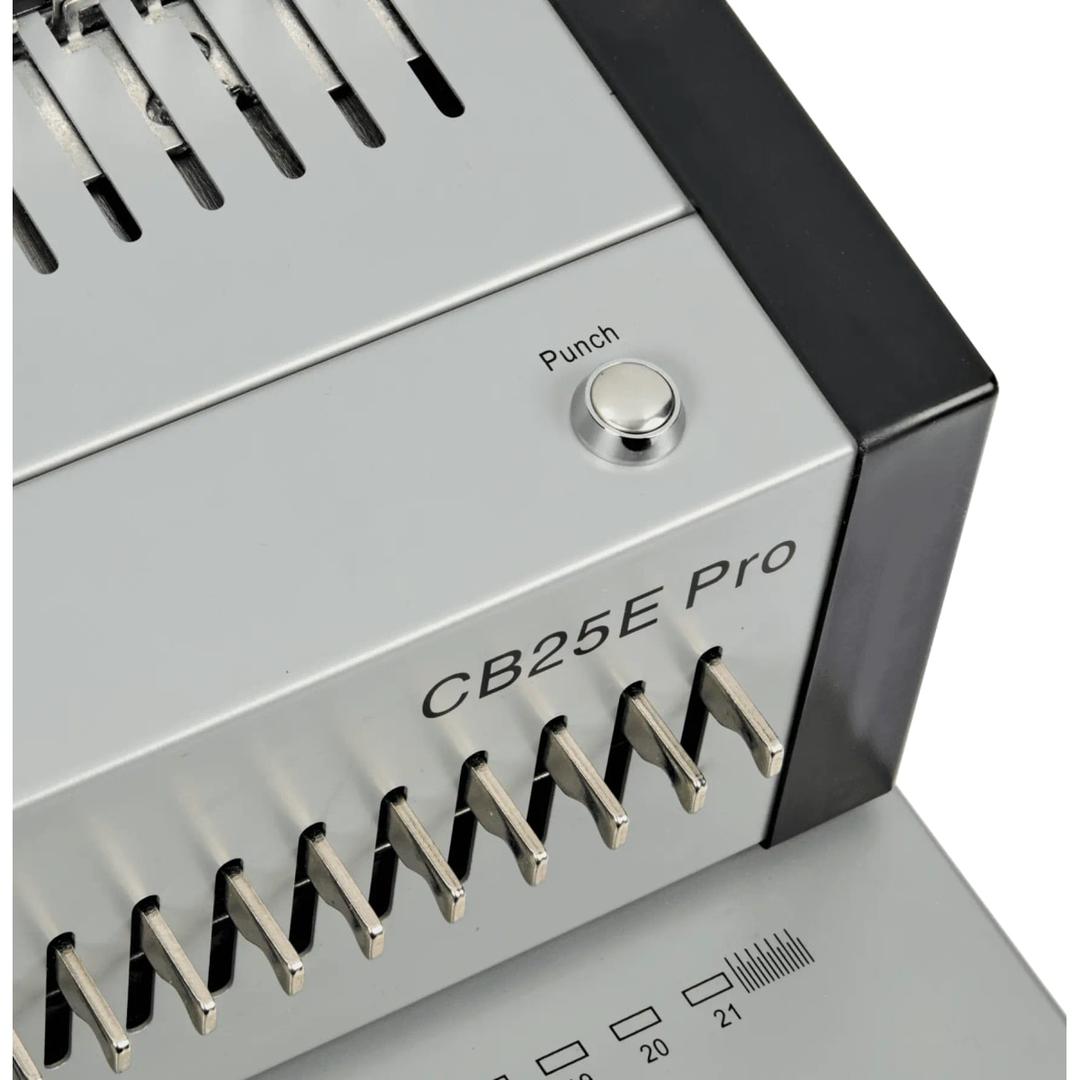 Perforelieur électrique anneaux plastiques pas US CB25E Pro GBC - Bouton de perforation punch pour déclenchement électrique