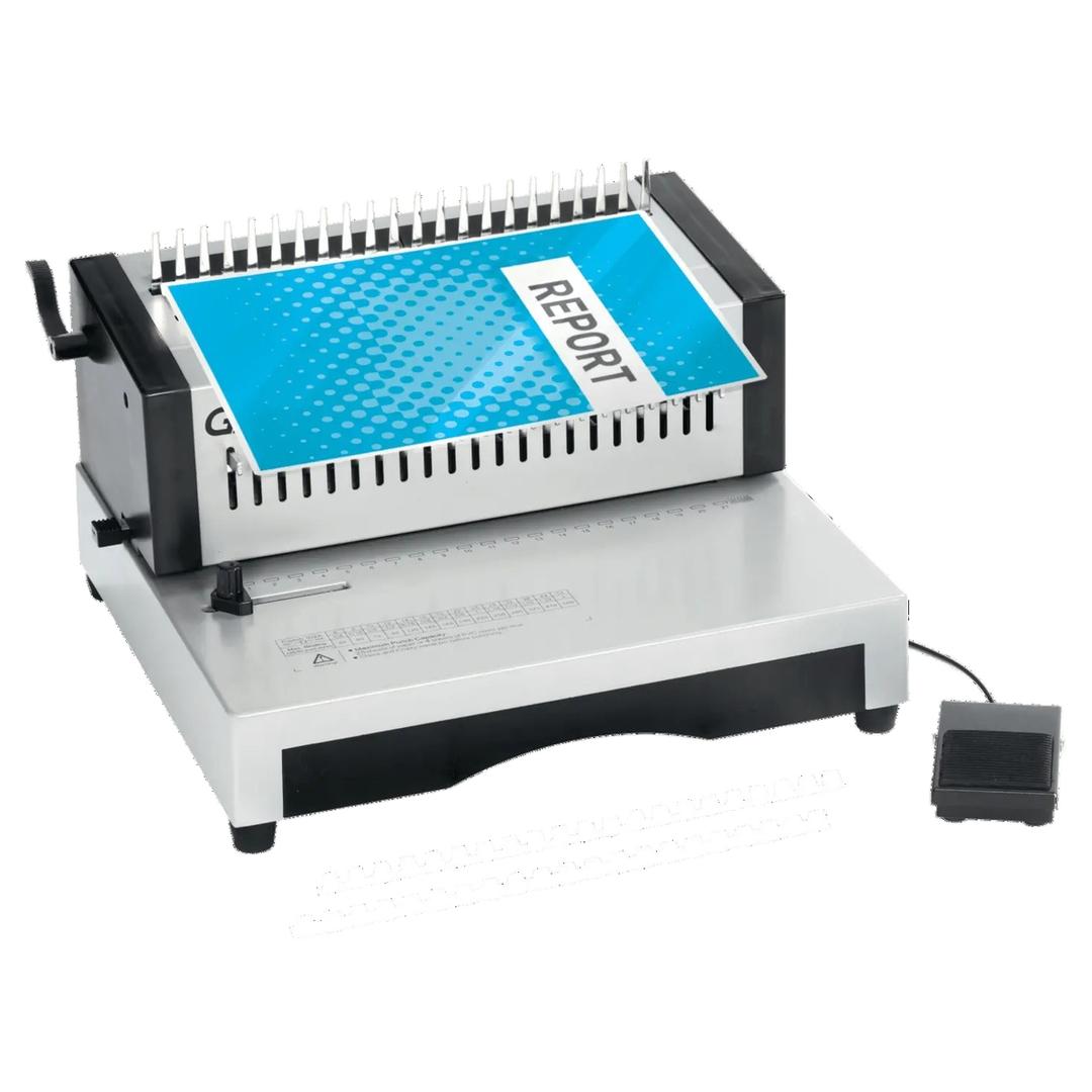 Perforelieur électrique anneaux plastiques pas US CB25E Pro GBC — Base