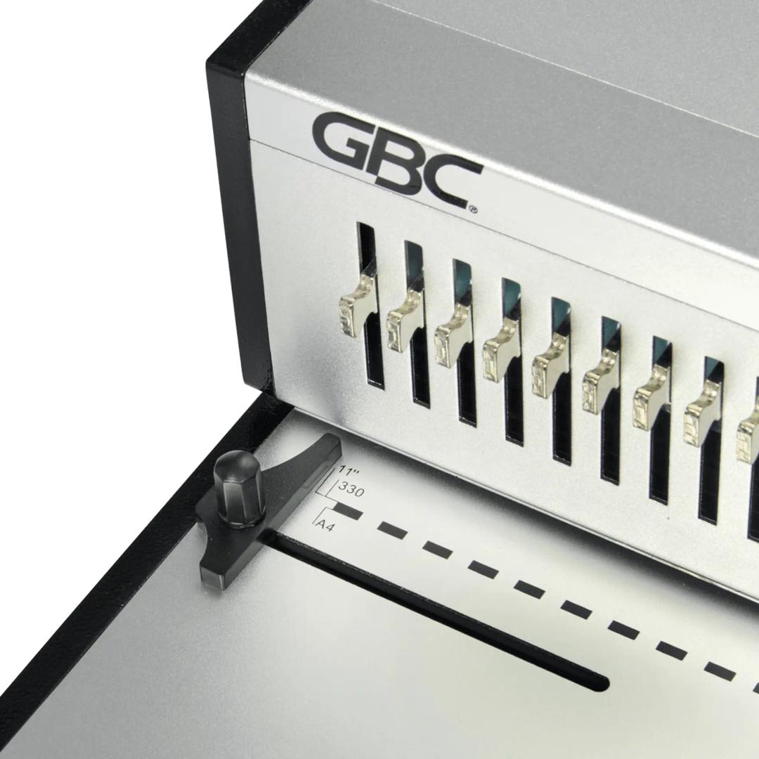 Perforelieur manuel anneaux plastiques pas US CB30 Pro GBC - Avec guide papier réglable pour format a4