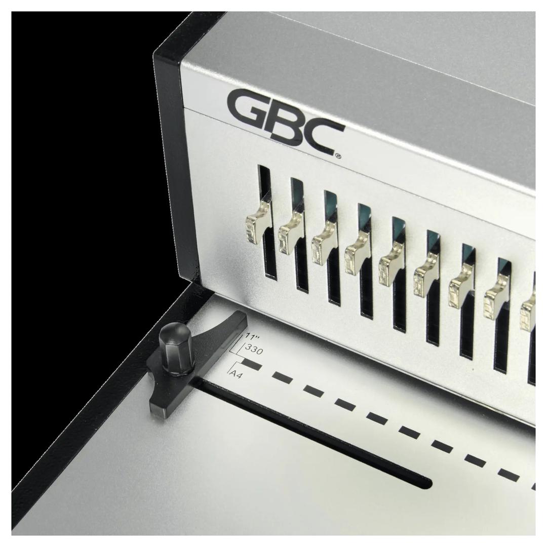 Perforelieur manuel anneaux plastiques pas US CB30 Pro GBC — Avec guide papier réglable pour format a4