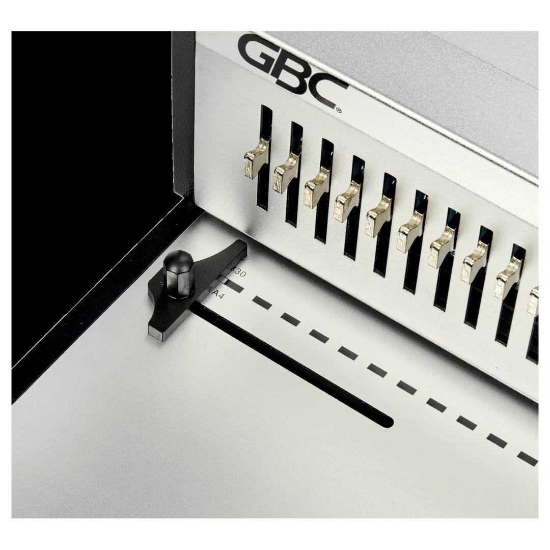 Perforelieur électrique anneaux plastiques pas US CB30E Pro GBC — Avec guide papier réglable pour format a4