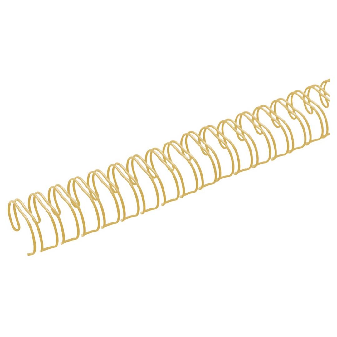 100 peignes anneaux métalliques A4 23 boucles 11 mm (7/16'') Pas 2:1 or - Peignes anneaux métalliques A4 23 boucles pas 2:1 or, illustration