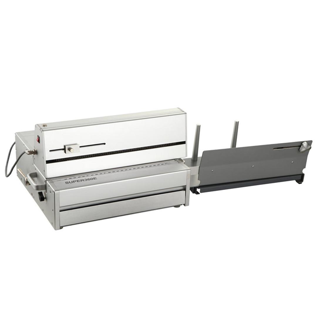 Perforateur électrique Falcon K SP360 avec son support d'éjection des liasses