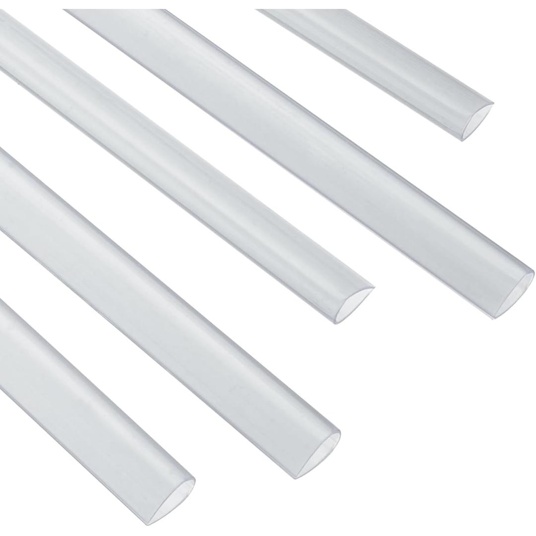 Baguettes de serrage Falcon K 4 mm transparentes à coin arrondi