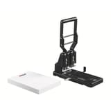 Perforateur manuel 2 trous HD2300 REXEL — Vue de droite avec papier