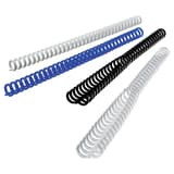 Peignes plastiques A4 rouvrables, pas 3:1, 12 mm 50 peignes reliure ClickBind blancs 12 mm GBC - Base