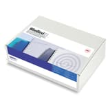 Peignes métalliques A4 21 boucles, pas US, 6 mm 100 peignes anneaux métalliques Multibind A4 21 boucles 6 mm blancs GBC - Packaging