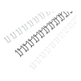 Peignes métalliques GBC MultiBind argent, noir et blanc, 21 boucles