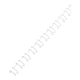 Peigne métallique GBC MultiBind blanc A4 21 boucles 12 mm