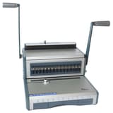 Perforelieur manuel anneaux métalliques 34 boucles Pas 3:1 WB-6R31 RECOSYSTEMS - Perforelieur RECOsystems WB 6 R vu de trois quarts, levier de perforation et levier de fermeture