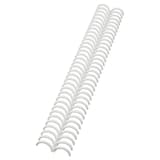 Peignes plastiques A4 rouvrables, pas 3:1, 16 mm 50 peignes reliure ClickBind blancs 16 mm GBC - Base
