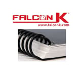 Perforelieur manuel anneaux plastiques 21 boucles Pas US et spirales coils pas 4:1 X8 FALCON K - Document relié en spirale coil 4:1 avec le perforelieur Falcon K X8