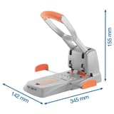Perforateur 2 trous Supreme HDC150 RAPID — Dimensions
