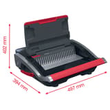Perforelieur manuel anneaux plastiques pas US CombBind CB25 GBC — Avec dimensions indiquées 497 x 394 x 402 mm