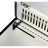 Perforelieur électrique anneaux plastiques pas US CB30E Pro GBC - Avec guide papier réglable pour format a4