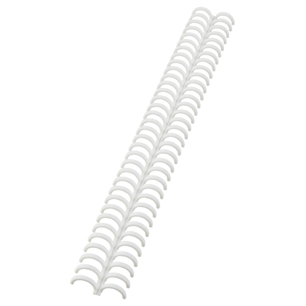 Peignes plastiques A4 rouvrables, pas 3:1, 12 mm 50 peignes reliure ClickBind blancs 12 mm Pour machines à relier GBC CLICKBIND