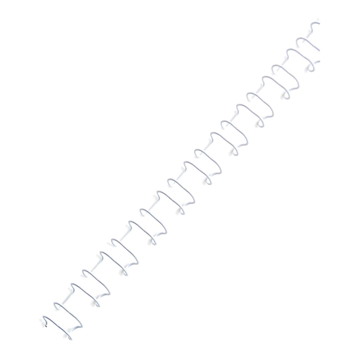 Peignes métalliques A4 21 boucles, pas US, 12 mm 100 peignes anneaux métalliques Multibind A4 21 boucles 12 mm blancs