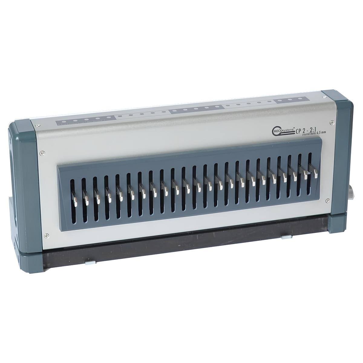 Bloc-outil spirales coils, 46 trous, Pas 4:1 RECOSYSTEMS — Bloc-outil de perforation 46 trous au pas 4:1, pour reliure par spirales coils