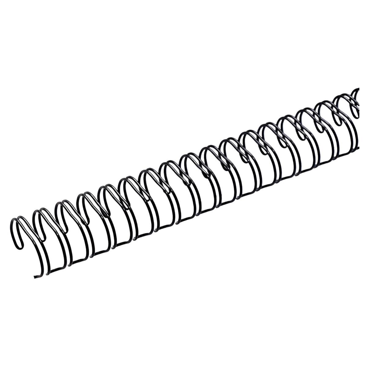 100 peignes anneaux métalliques A4 34 boucles 8 mm (5/16'') Pas 3:1 noirs — Base