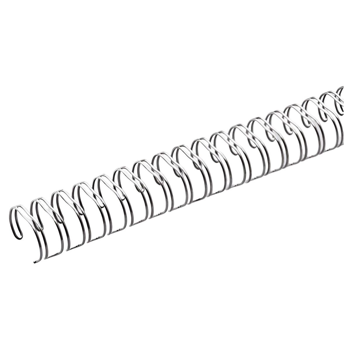 100 peignes anneaux métalliques A4 34 boucles 6,4 mm (1/4'') Pas 3:1 argent brillant — Base