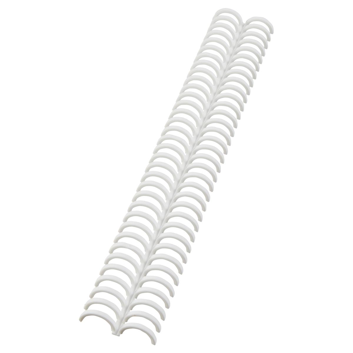 Peignes plastiques A4 rouvrables, pas 3:1, 16 mm 50 peignes reliure ClickBind blancs 16 mm Pour machines à relier GBC CLICKBIND