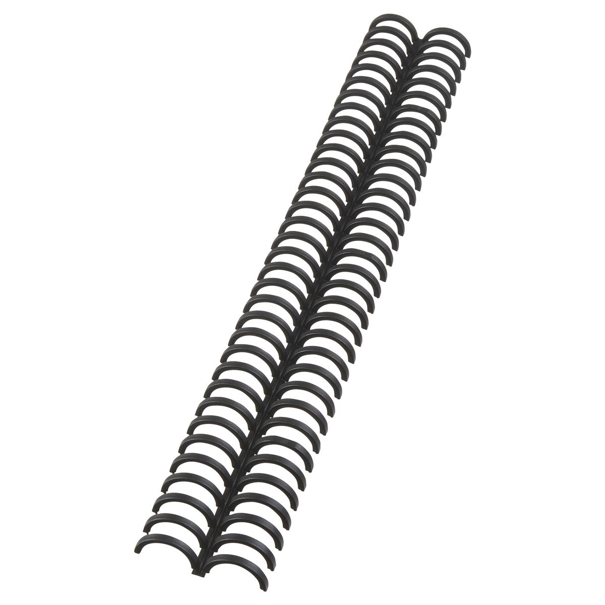 Peignes plastiques A4 rouvrables, pas 3:1, 16 mm 50 peignes reliure ClickBind noirs 16 mm Pour machines à relier GBC CLICKBIND