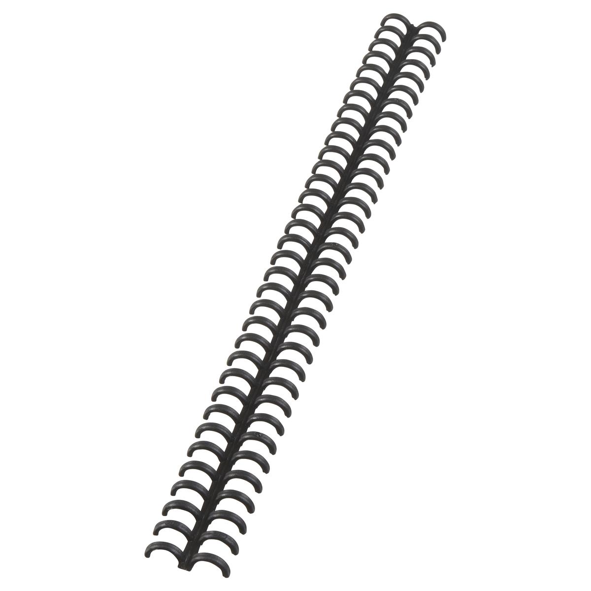 Peignes plastiques A4 rouvrables, pas 3:1, 8 mm 50 peignes reliure ClickBind noirs 8 mm Pour machines à relier GBC CLICKBIND