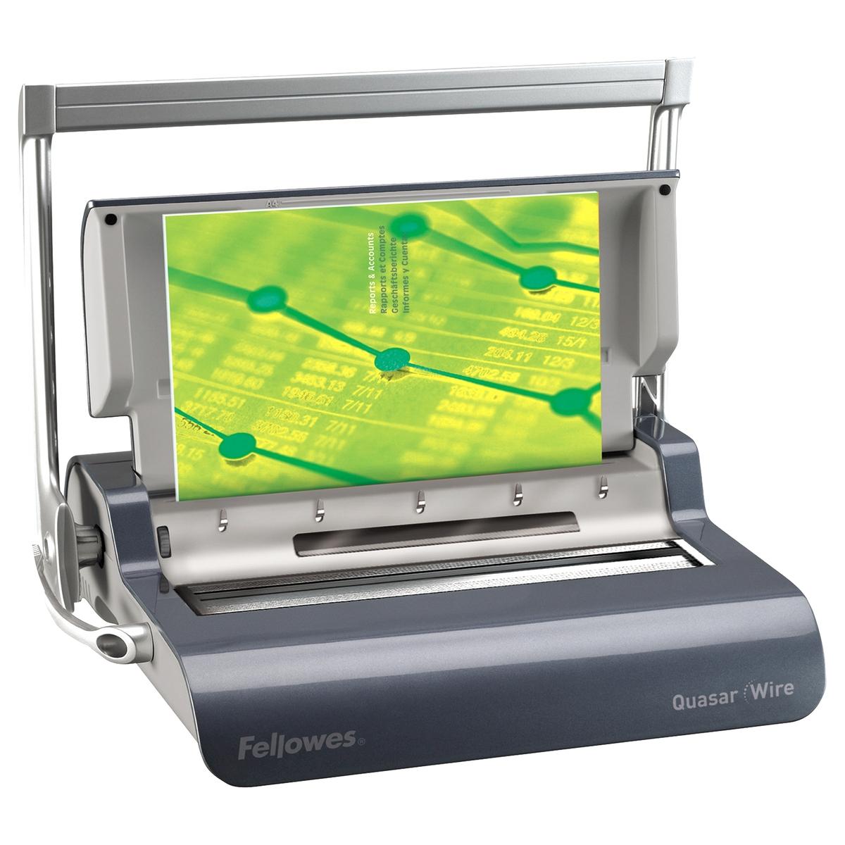 Perforelieur manuel anneaux métalliques pas 3:1 Quasar Wire FELLOWES — Base