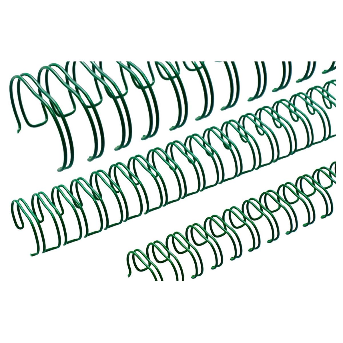 Peignes anneaux métalliques A5 24 boucles 5,5 mm (3/16'') Pas 3:1 verts x100 RENZ — Base
