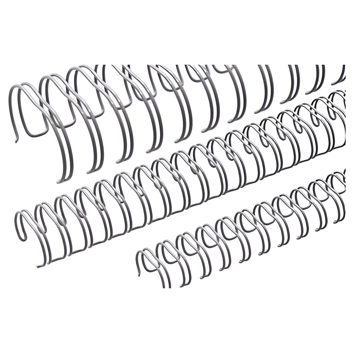 Peignes anneaux métalliques A5 24 boucles 5,5 mm (3/16'') Pas 3:1 gris x100 RENZ — Base