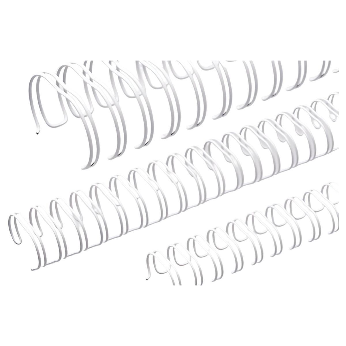 Peignes anneaux métalliques A5 24 boucles 6,9 mm (1/4'') Pas 3:1 blancs x100 RENZ — Base