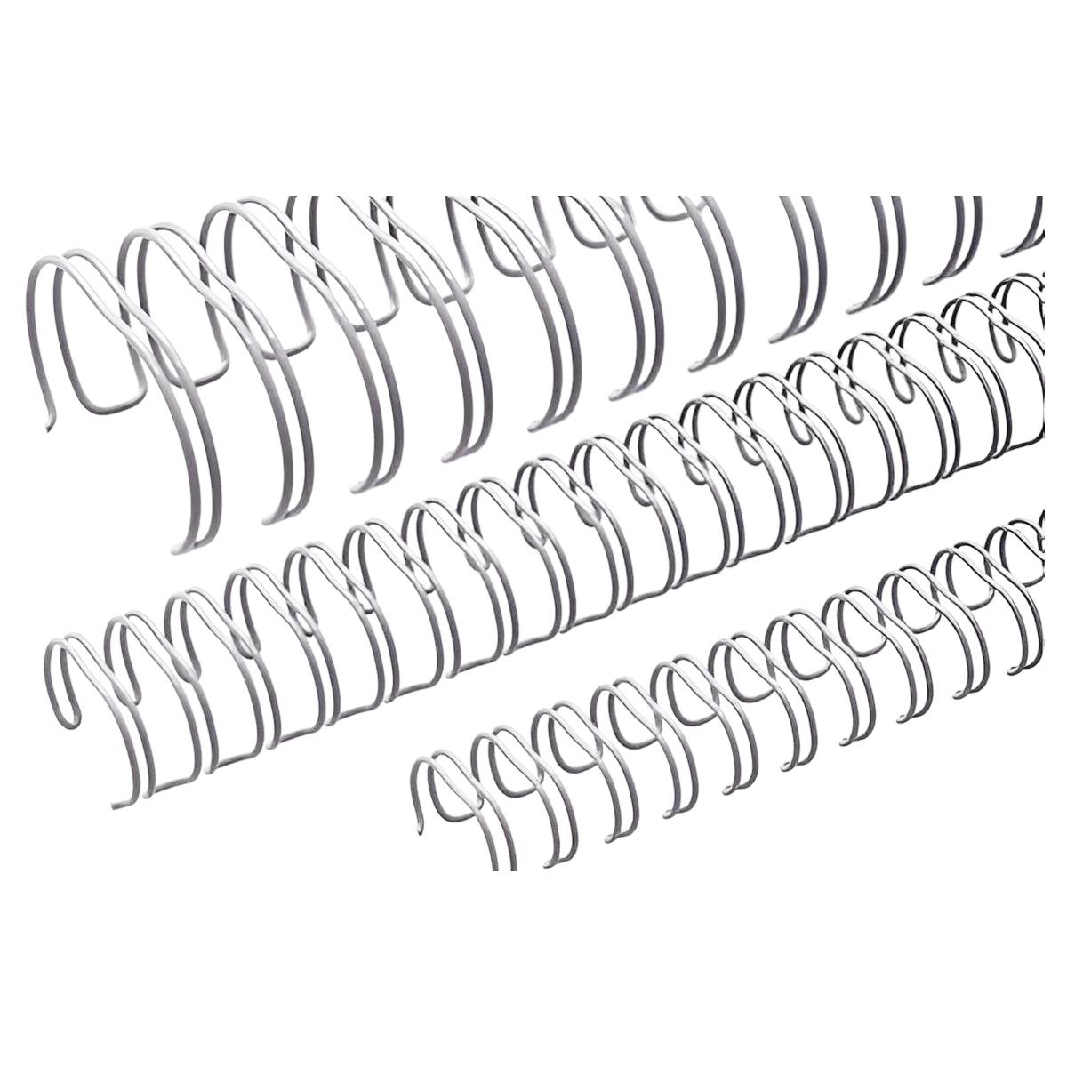 Peignes anneaux métalliques A5 24 boucles 14,3 mm (9/16'') Pas 3:1 argent mat x50 RENZ — Base