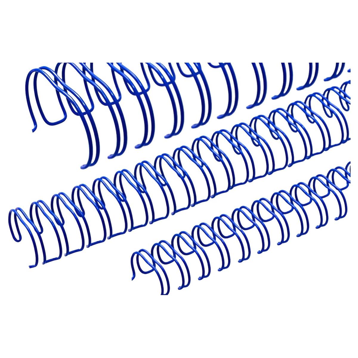 Peignes anneaux métalliques A5 16 boucles 6,9 mm (1/4'') Pas 2:1 bleus x100 RENZ — Base