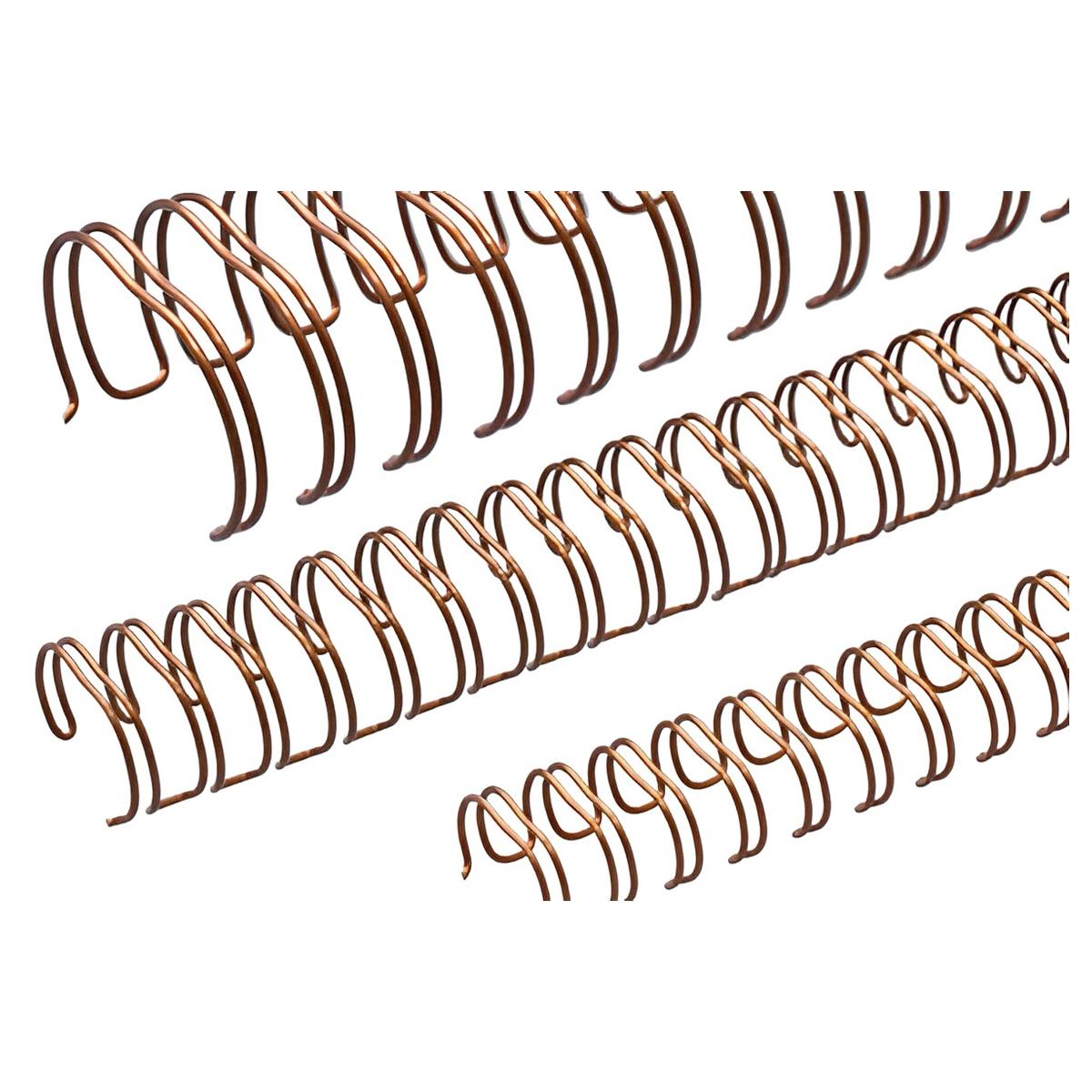 Peignes anneaux métalliques A5 16 boucles 6,9 mm (1/4'') Pas 2:1 bronze x100 RENZ — Base