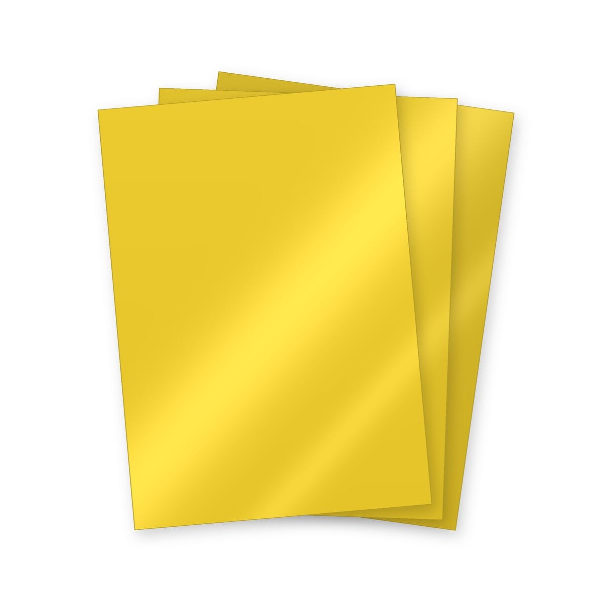 Couverture cartonnée chromo brillant A4, 250 g Couvertures chromo 250 g jaune A4