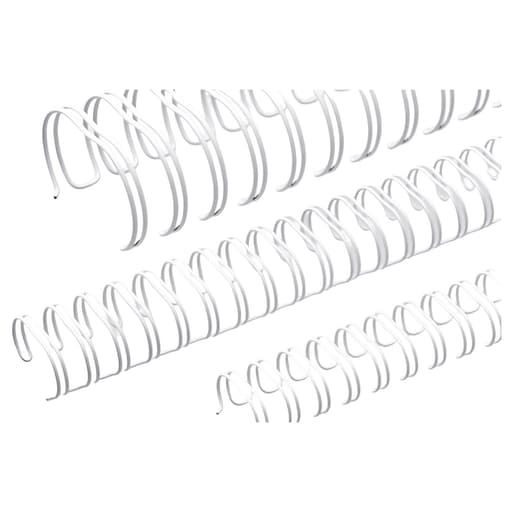50 peignes anneaux métalliques A4 23 boucles 19 mm blancs RENZ — Base
