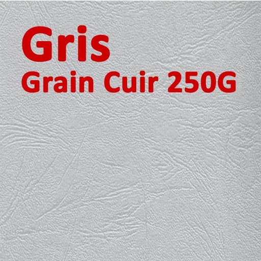 Couvertures cartonnées grain cuir 250 g/m² A4 gris — Couverture carton grain cuir gris 250 g/m², format A4 — paquet de 100 feuilles