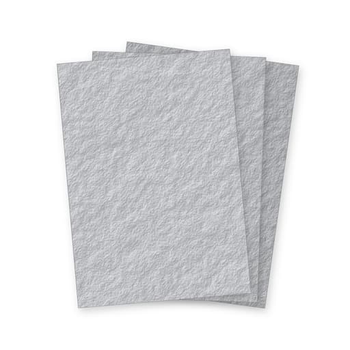 Couvertures cartonnées grain cuir 250 g/m² A4 gris FALCON K - Trois couvertures cartonnées grain cuir grises Falcon K A4 250 g en éventail
